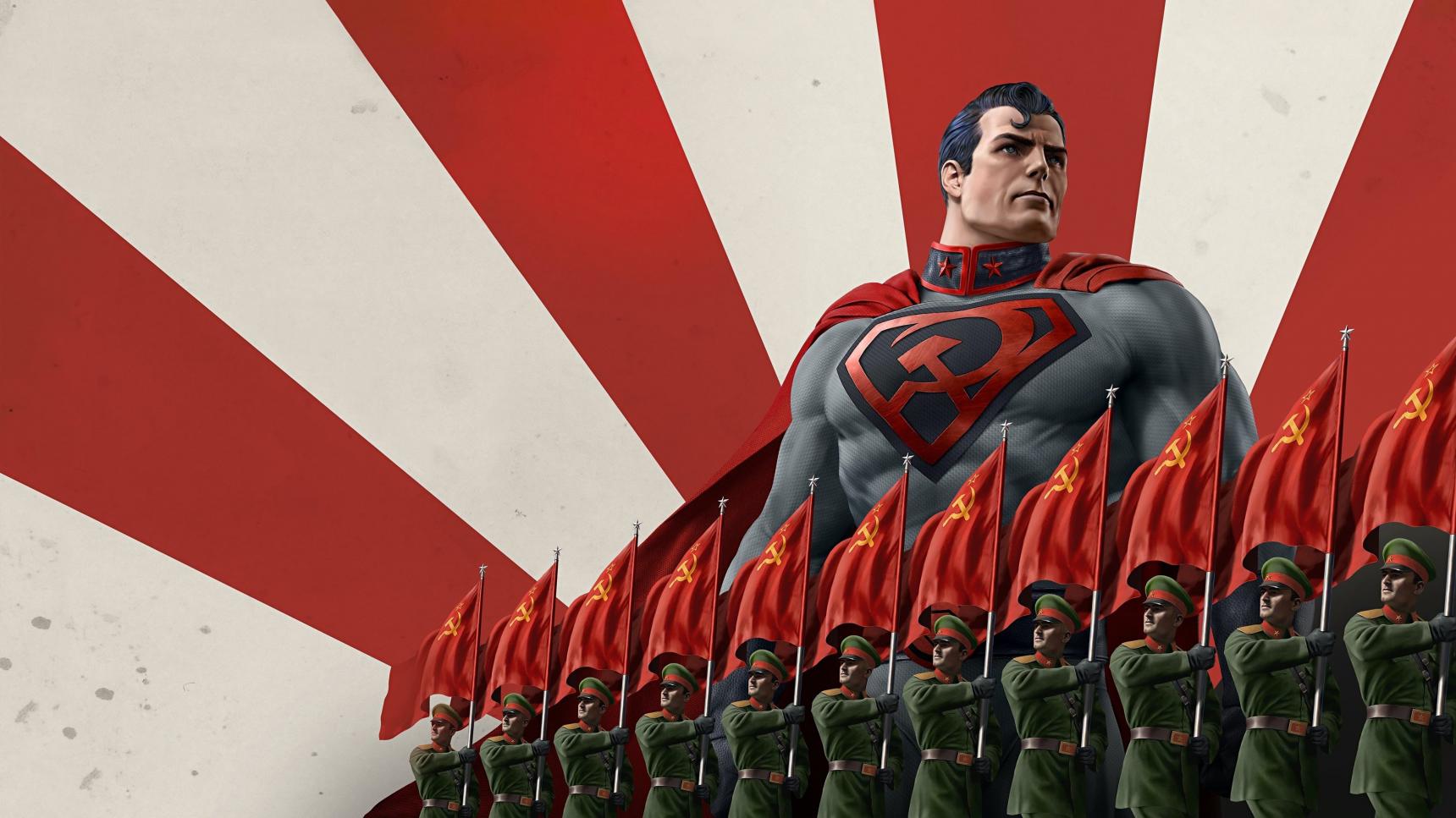 Fondo de pantalla de la película Superman: Hijo Rojo en Cuevana 3 gratis
