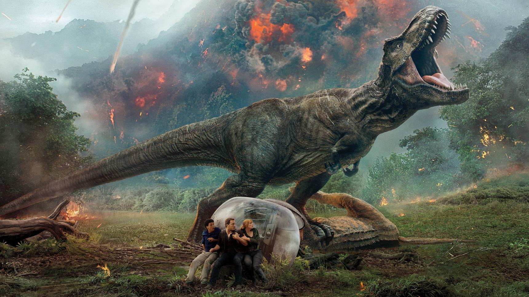 Fondo de pantalla de la película Jurassic World: El reino caído en Cuevana 3 gratis