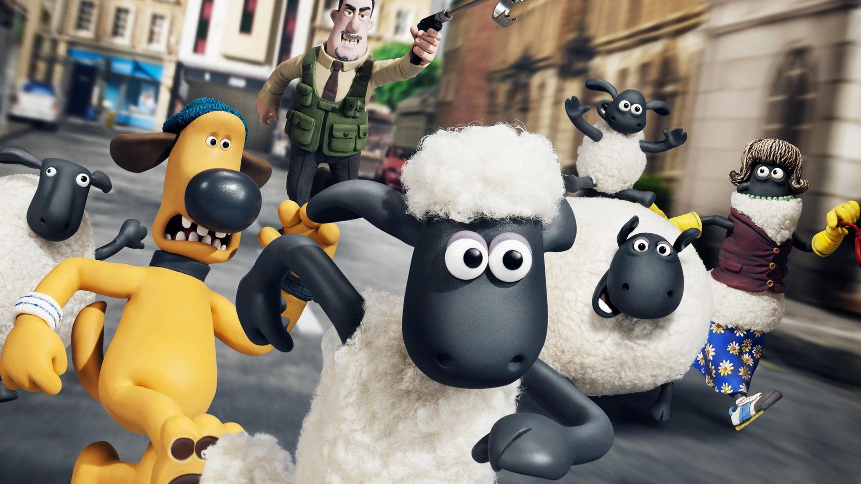 Fondo de pantalla de la película La oveja Shaun: La película en Cuevana 3 gratis