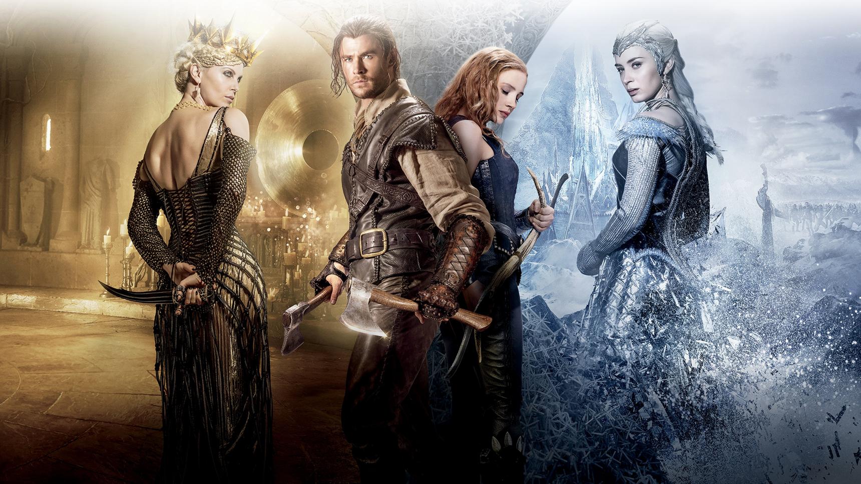Fondo de pantalla de la película Las crónicas de Blancanieves: El cazador y la reina del hielo en Cuevana 3 gratis