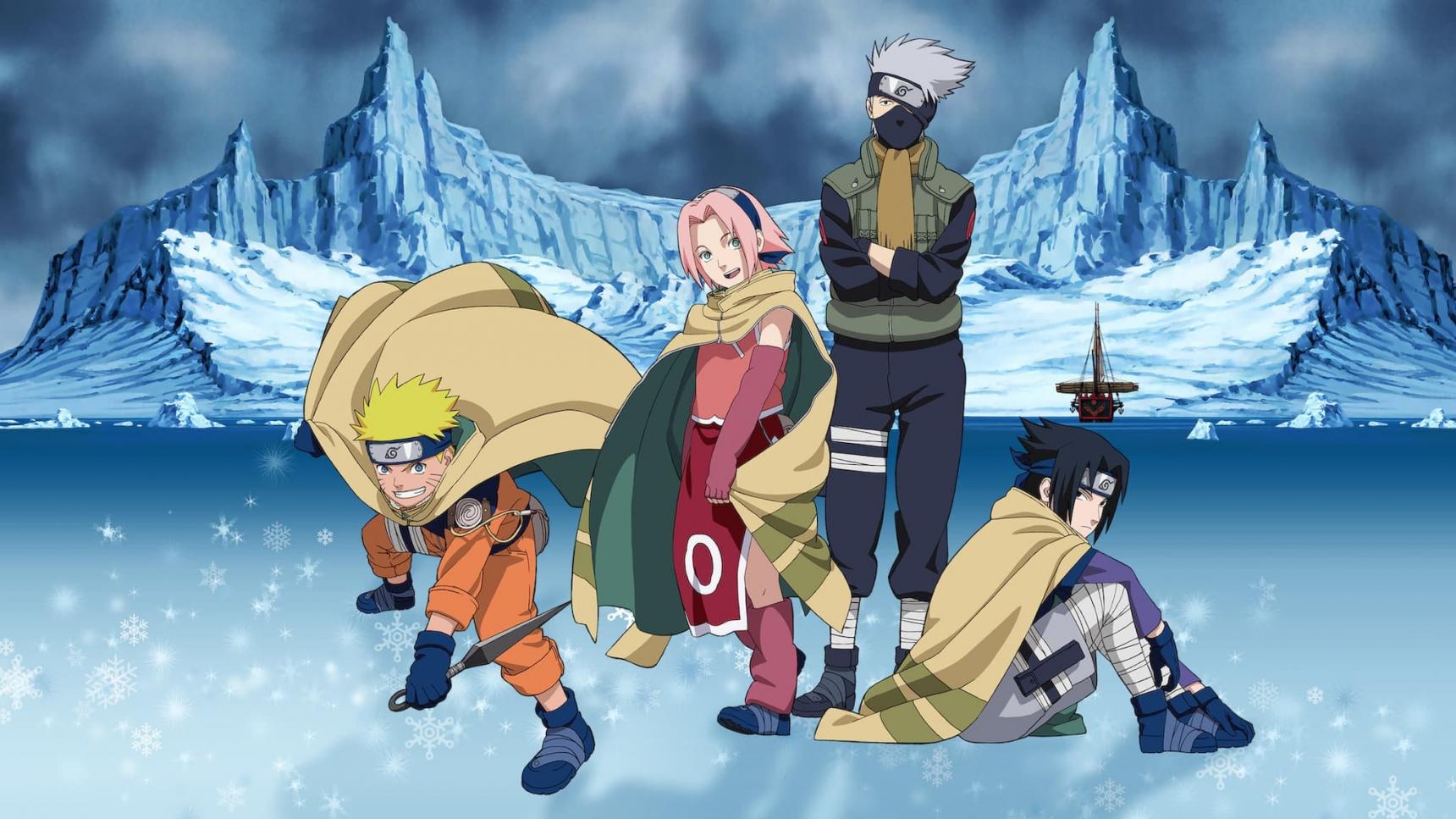 Fondo de pantalla de la película Naruto 1: ¡La Gran misión! ¡El rescate de la Princesa de la Nieve! en Cuevana 3 gratis