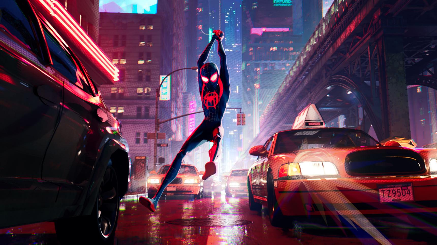 Fondo de pantalla de la película Spider-Man: Un nuevo universo en Cuevana 3 gratis