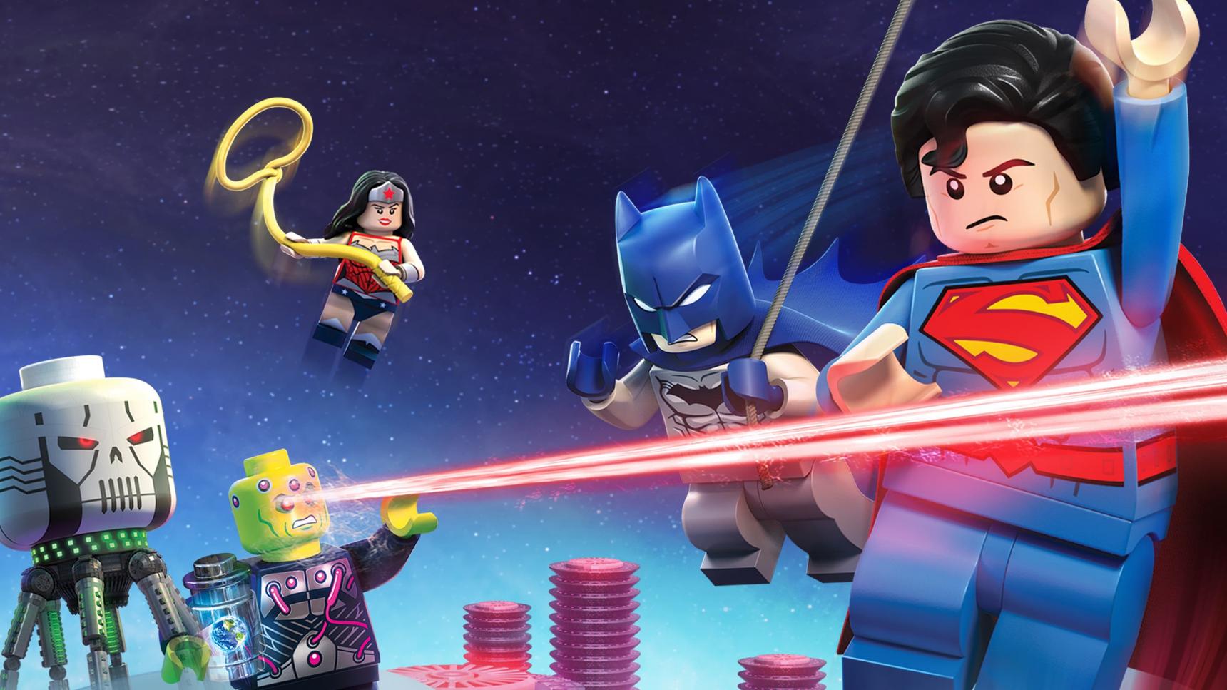 Fondo de pantalla de la película LEGO DC Comics Super Heroes: La liga de la justicia - La invasión de Brainiac en Cuevana 3 gratis