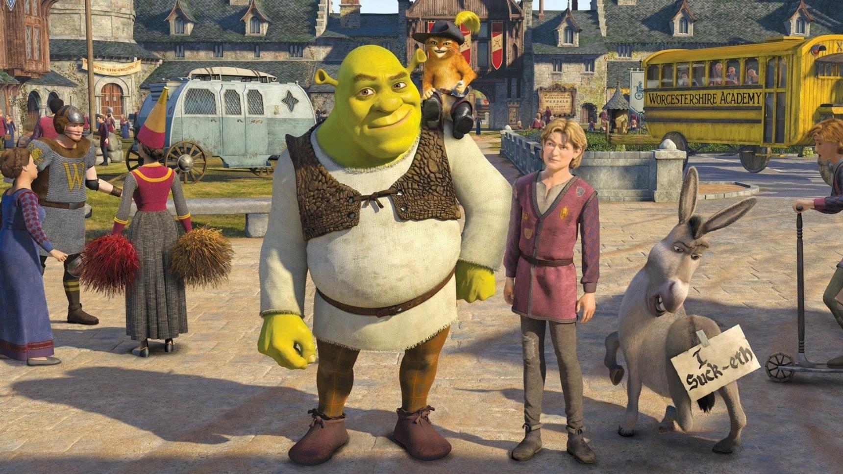 Fondo de pantalla de la película Shrek Tercero en Cuevana 3 gratis