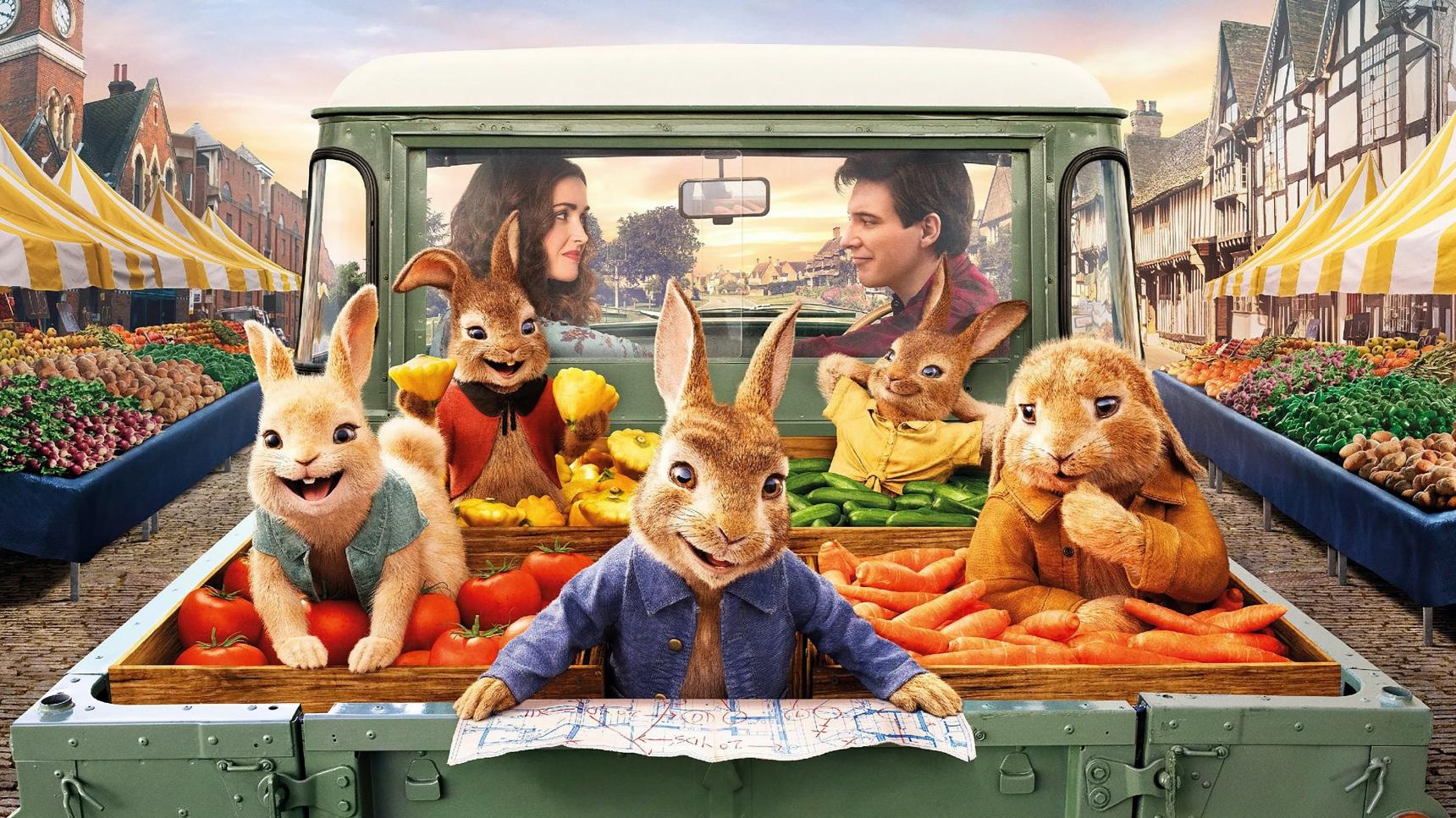 Fondo de pantalla de la película Peter Rabbit 2: A la fuga en Cuevana 3 gratis
